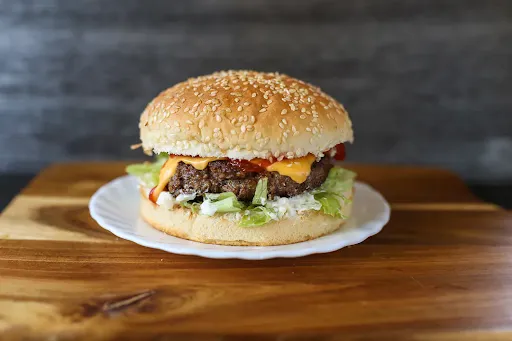 Sweet Corn Aloo Tikki Burger