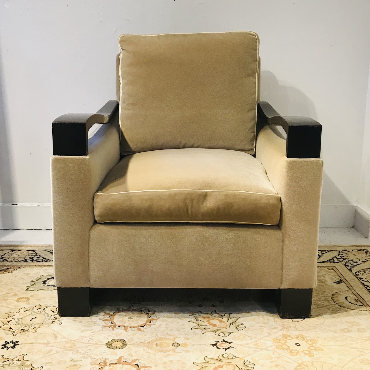 Mohair Donghia Woodbridge Style Club Chair #2