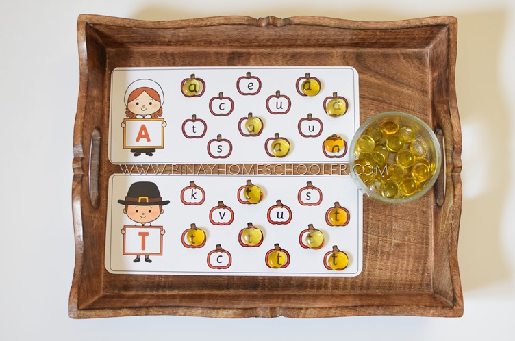 Thanksgiving Themed Uppercase and Lowercase Match