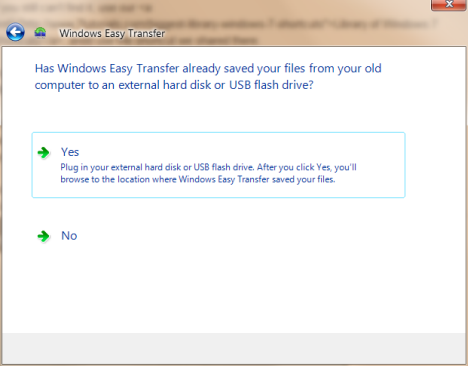 Transfert facile de Windows