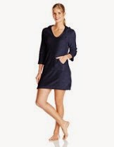 <br />Nautica Sleepwear Women's Plush Hooded Lounger Robe