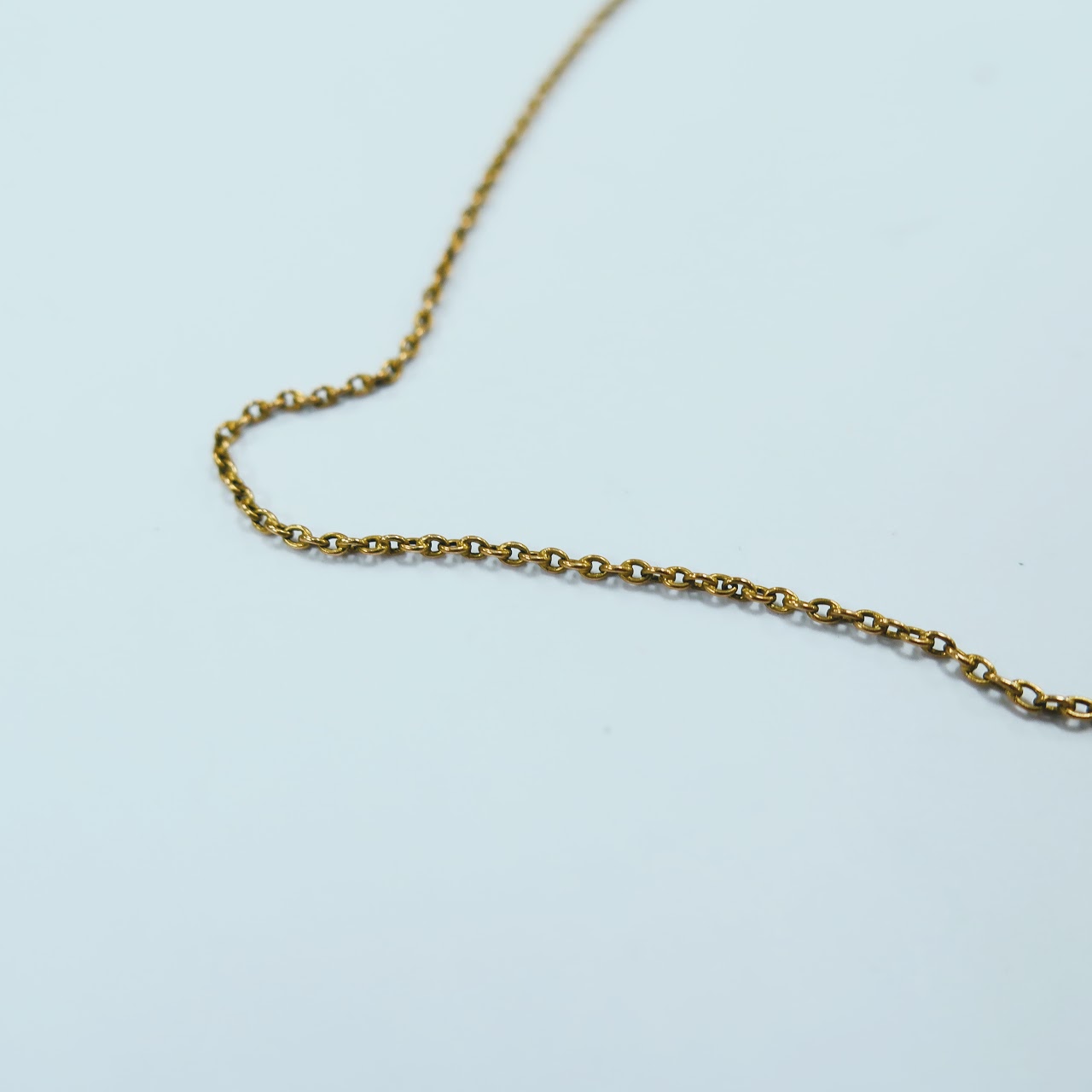 14 K Gold Scrying Necklace