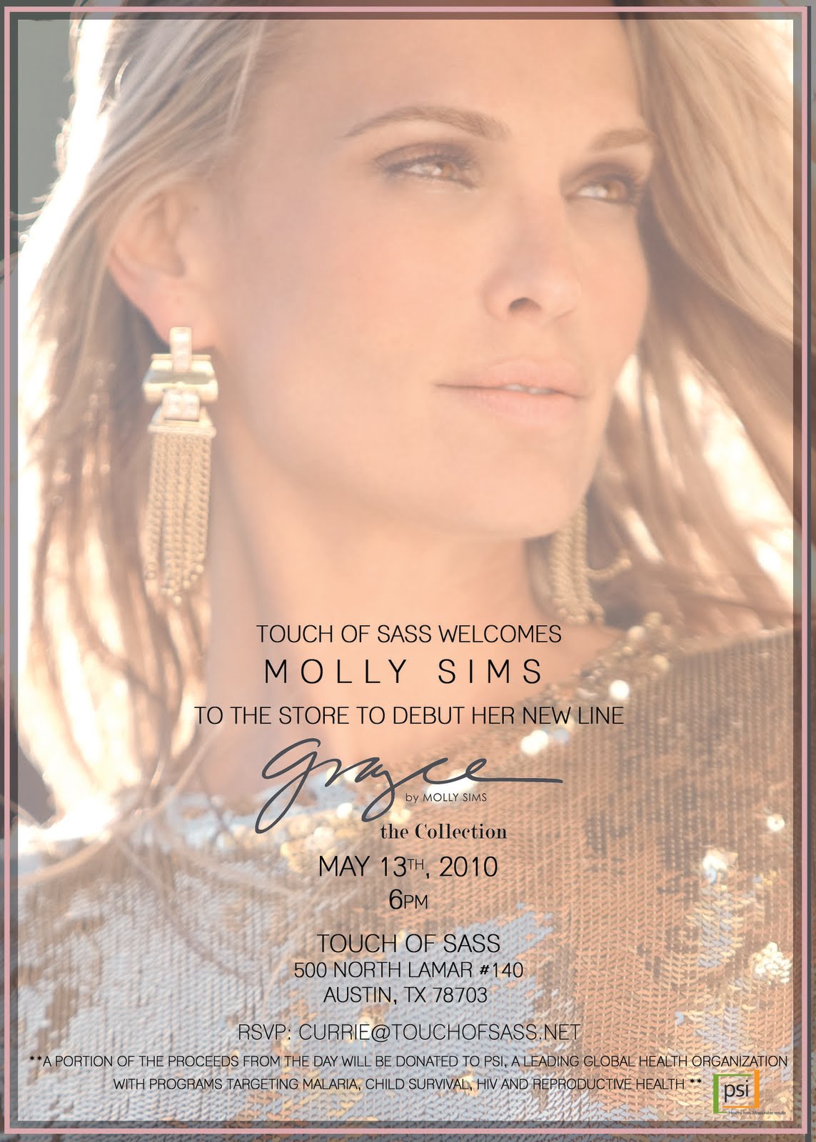 Molly Sims at Touch of Sass