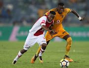 Teenage Hadebe of Kaizer Chiefs and Thabo Mosadi of Ajax Cape Town battle for the ball during the Absa Premiership match at Moses Mabhida Stadium on December 16, 2017 in Durban, South Africa. 