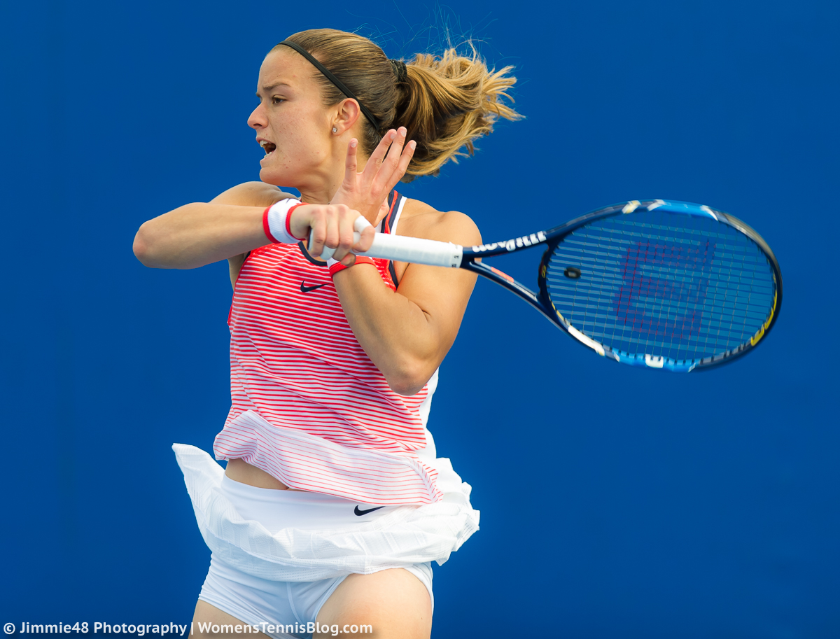 20 maria sakkari took on french opponent kristina mladenovic in the 1st rou...