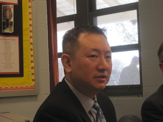 Even though QHST is not small, principal <b>Jae Cho</b> says it has &quot;a small school ... - IMG_3494