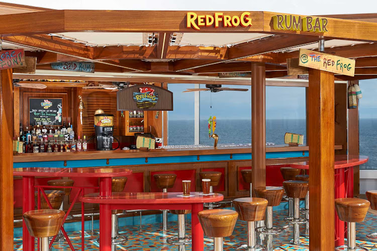 Carnival Panorama’s RedFrog Rum Bar offers your favorite rum drinks as well as Carnival's private-label draft beer.