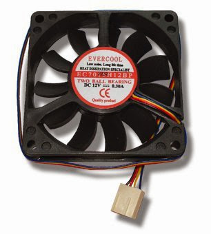  Evercool EC7015H12BP 70mm x 15mm Dual Ball Bearing 4 Pin PWM CPU Replacement Fan