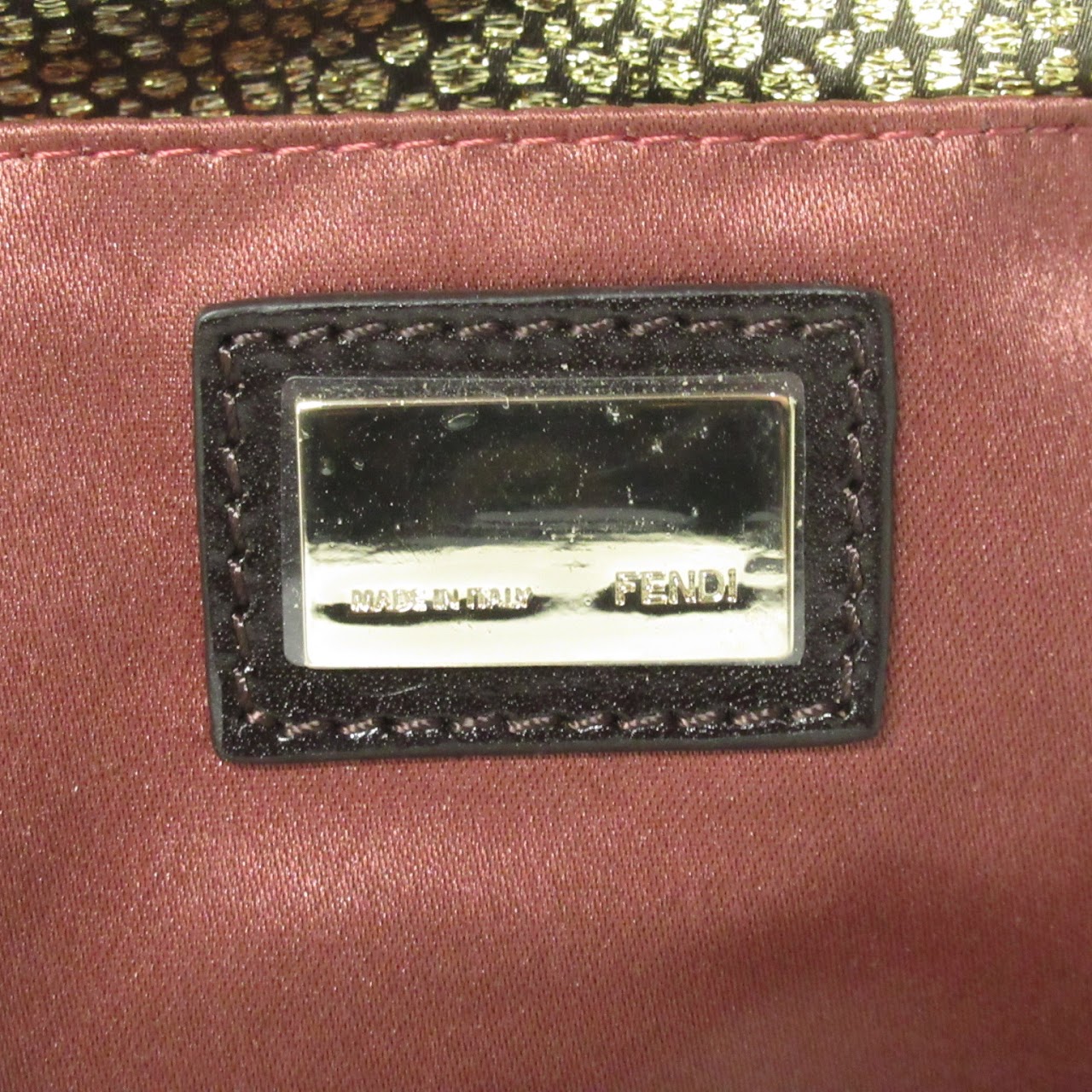 Fendi Metallic Shoulder Bag