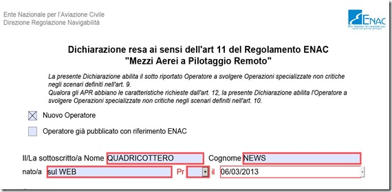 ENAC nuova procedura per diventare operatore droni