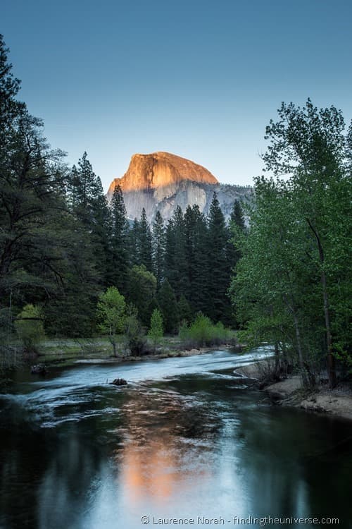 Sunset view of half dome Yosemite Sunset view of half dome Yosemite