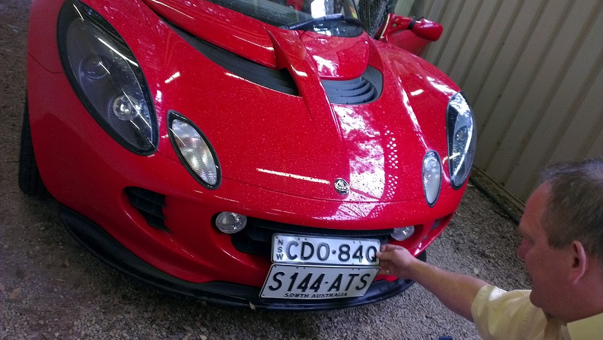 Lotus Elise 111R number plate