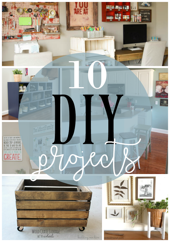 10 DIY Projects at GingerSnapCrafts.com #DIY #forthehome