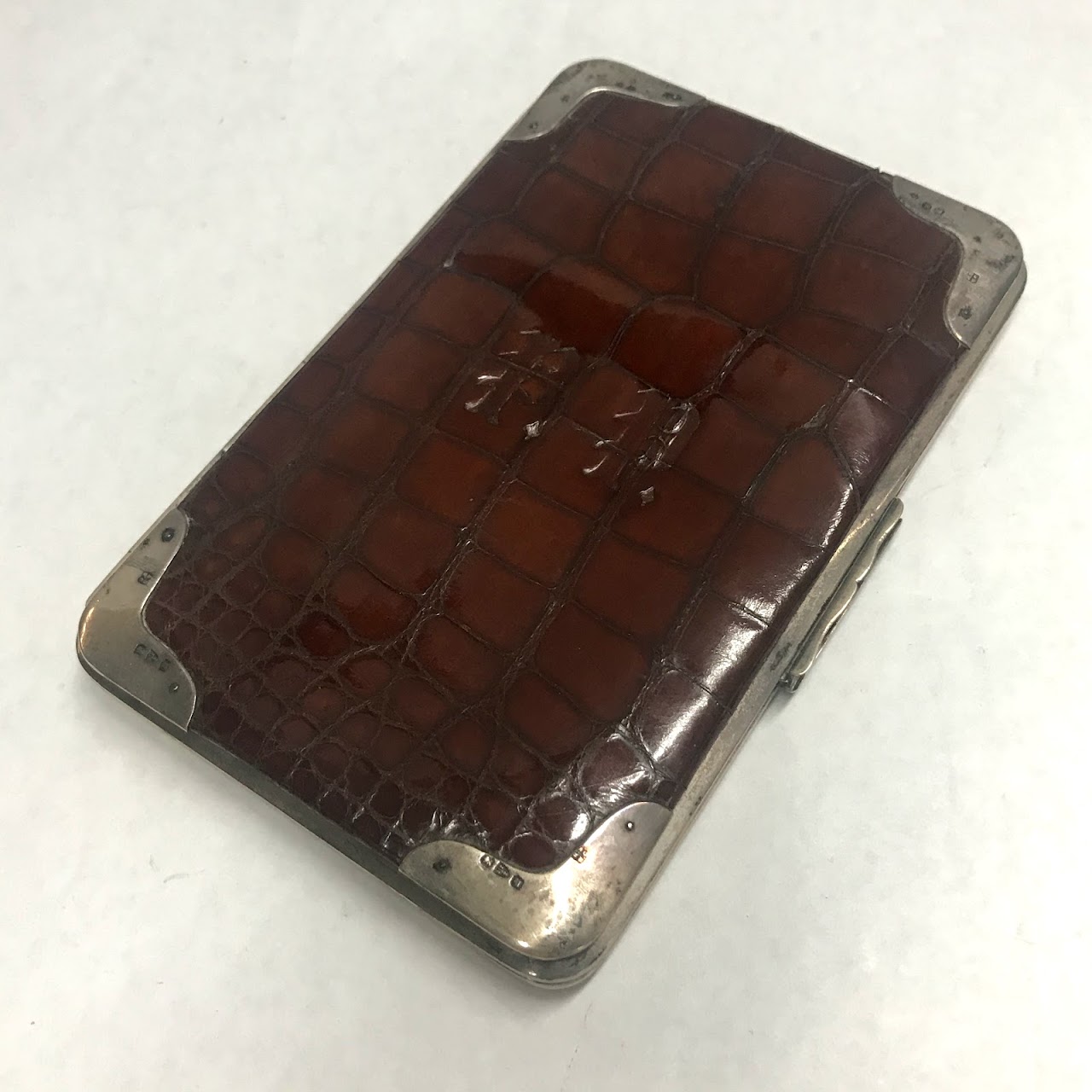 Sterling Silver and Alligator Vintage Wallet