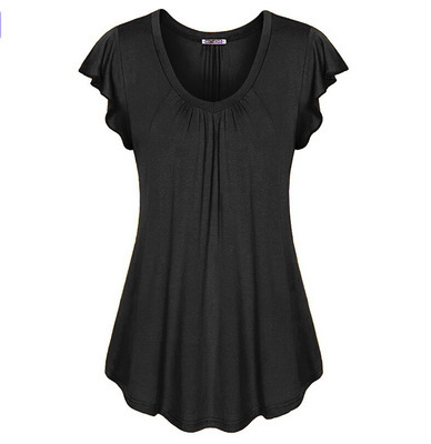 Title 5, Women Dress Ladies Short Sleeves Shirts Plus Si...