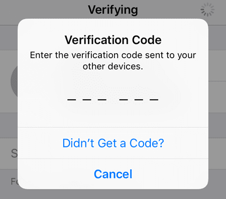 Voer verificatiecode in