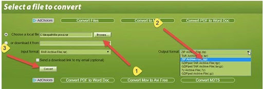 convert rar to zip windows 10