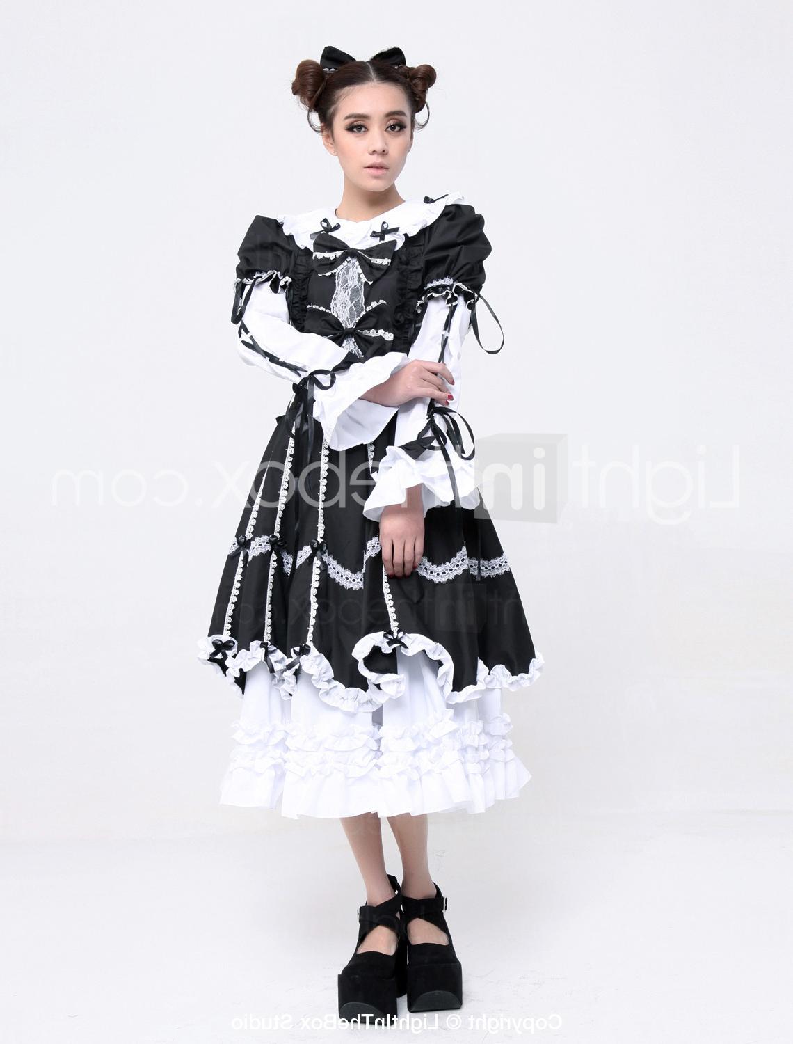 Gothic Long Sleeve Tea-length