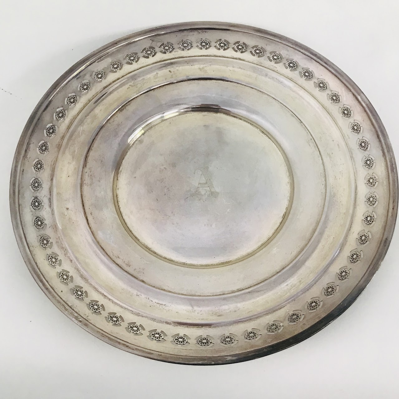 Sterling Silver Pierced Plate