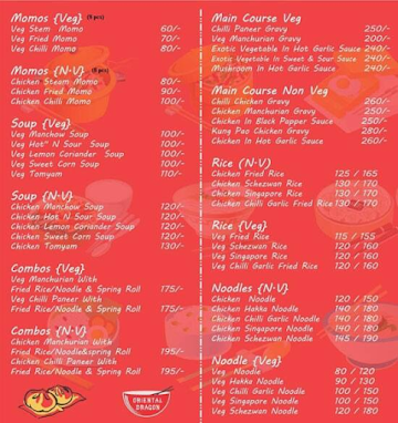 2 Bro Chinese Corner menu 