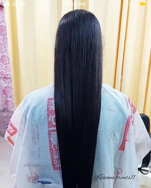 North Indian girl's low back length silky long hair style images ...