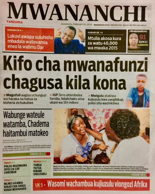 Habari Zilizopo Katika Magazeti ya Leo Jumatatu ya February 19