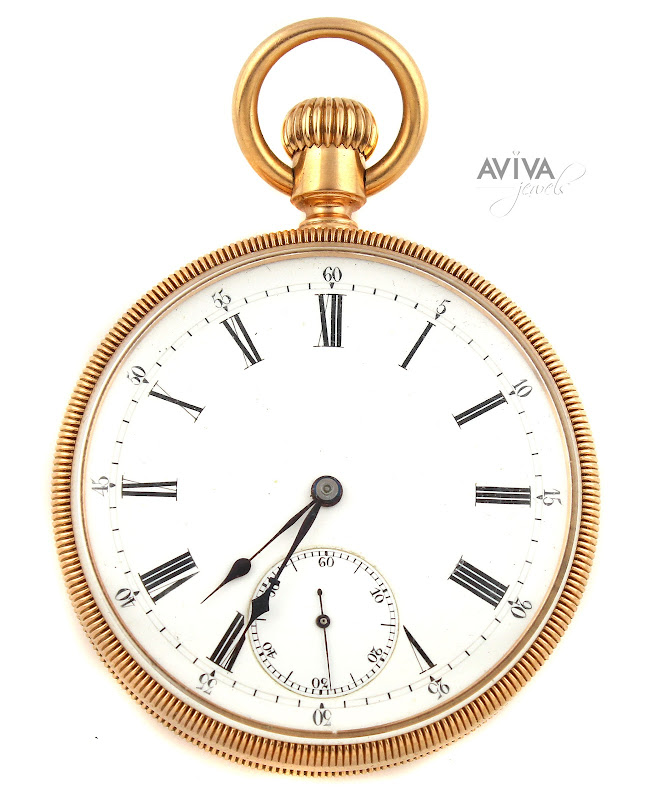 UNUSUAL AND FINE PATEK PHILIPPE 18K PINK GOLD POCKET WATCH CIRCA 1874