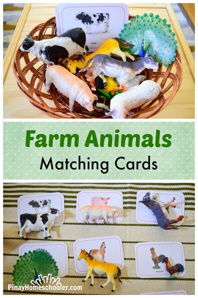 FREE Farm Animals Matching cards