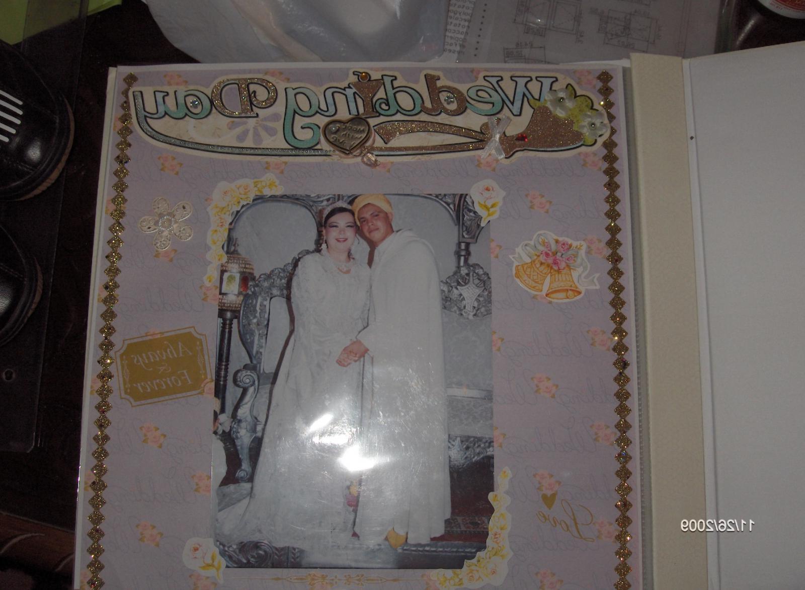 This is a pic of my wedding scrapbook, our wedding took place in 2008 in