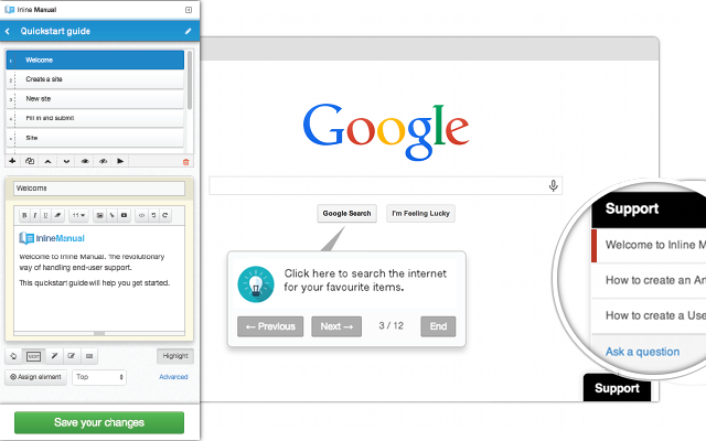 Inline Manual Authoring tool Preview image 3