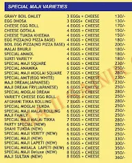 Maji Sainik Omlet Centre menu 2