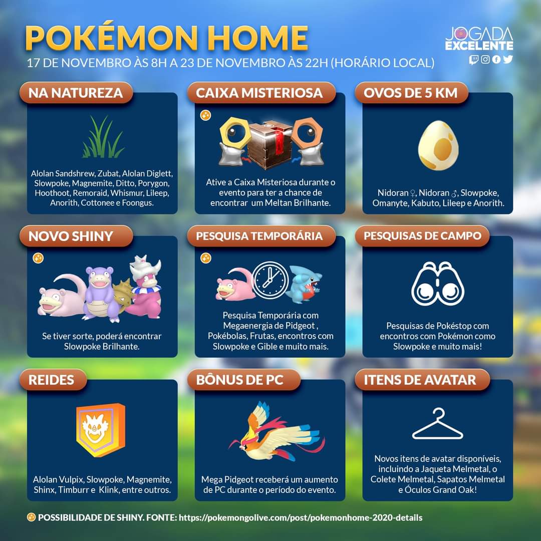 Jogada Excelente on X: Pokémon GO: Confira os novos Pokémon dos