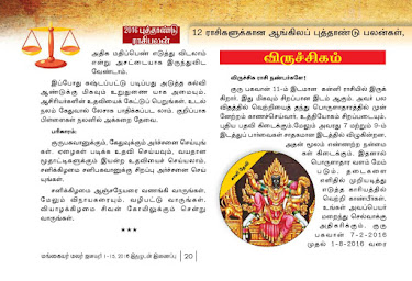 Pandit Kaliyoor Narayanan 2016 Astrological Predictions