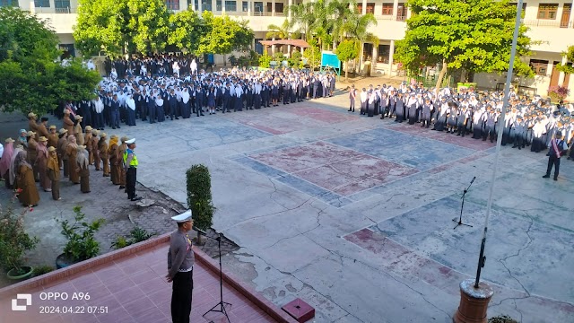 Sat Lantas Polres Tebing Tinggi Police Goes To School Di SMP Negeri 1