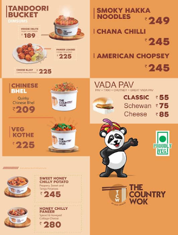 The Country Wok menu 