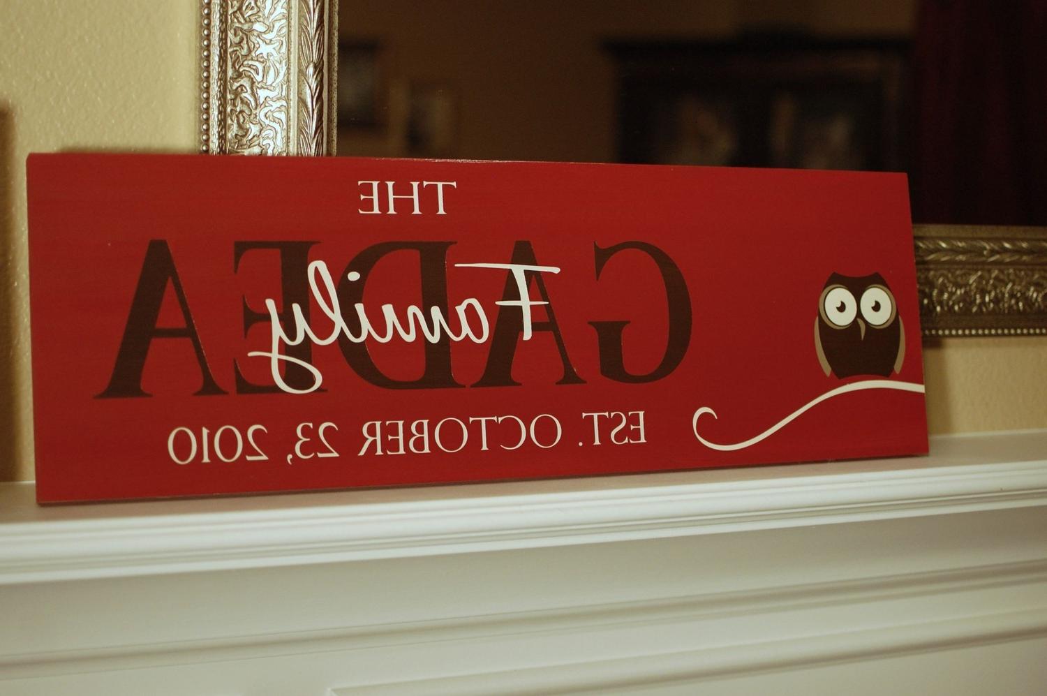 Sign with owl GREAT GIFT