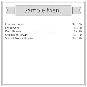 Nawab Hotel menu 