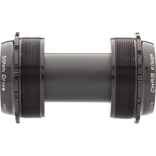 Chris King ThreadFit T47 24x Bottom Bracket with Fit Kit 6 - T47, For SRAM/Truvativ GXP, Black