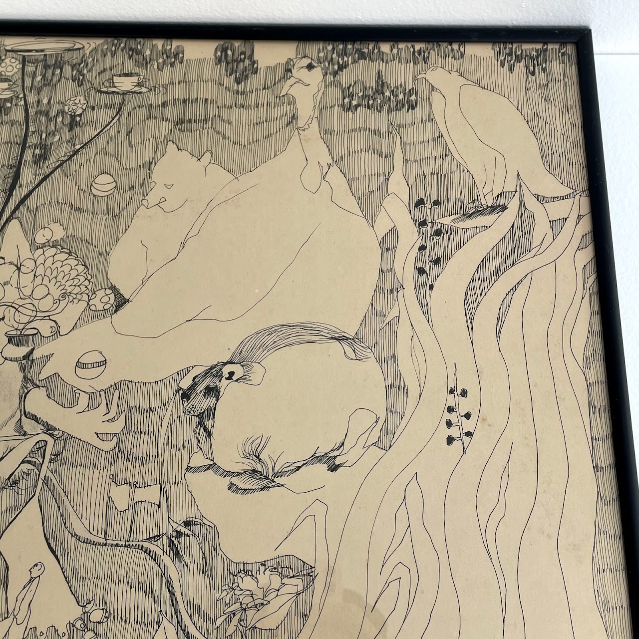 Signed Ink Drawing
