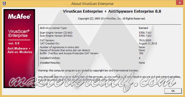 mcafee virusscan enterprise 8.8 torrent