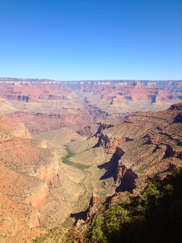 view from the bright angel trail