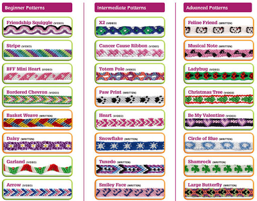 easy friendship bracelets patterns