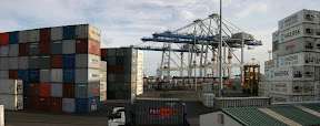 Auckland Port panorama