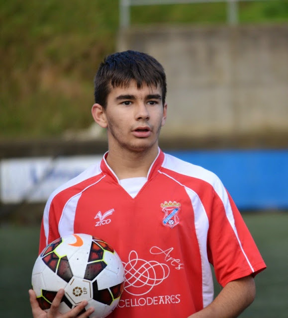 CRISTIAN xogador infantil do Numancia de Ares.