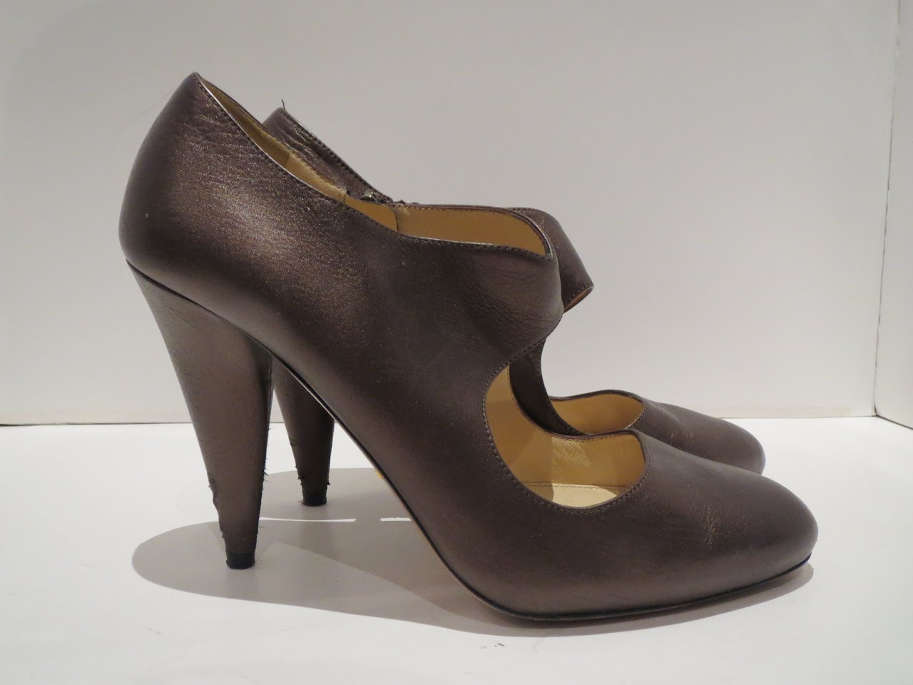 Prada Bronze Pumps