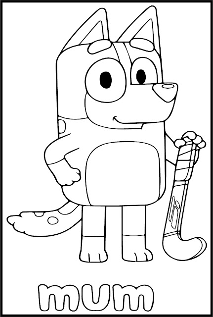 Bluey Coloring Pages | Bluey Coloring for Kids | Free Bluey Color