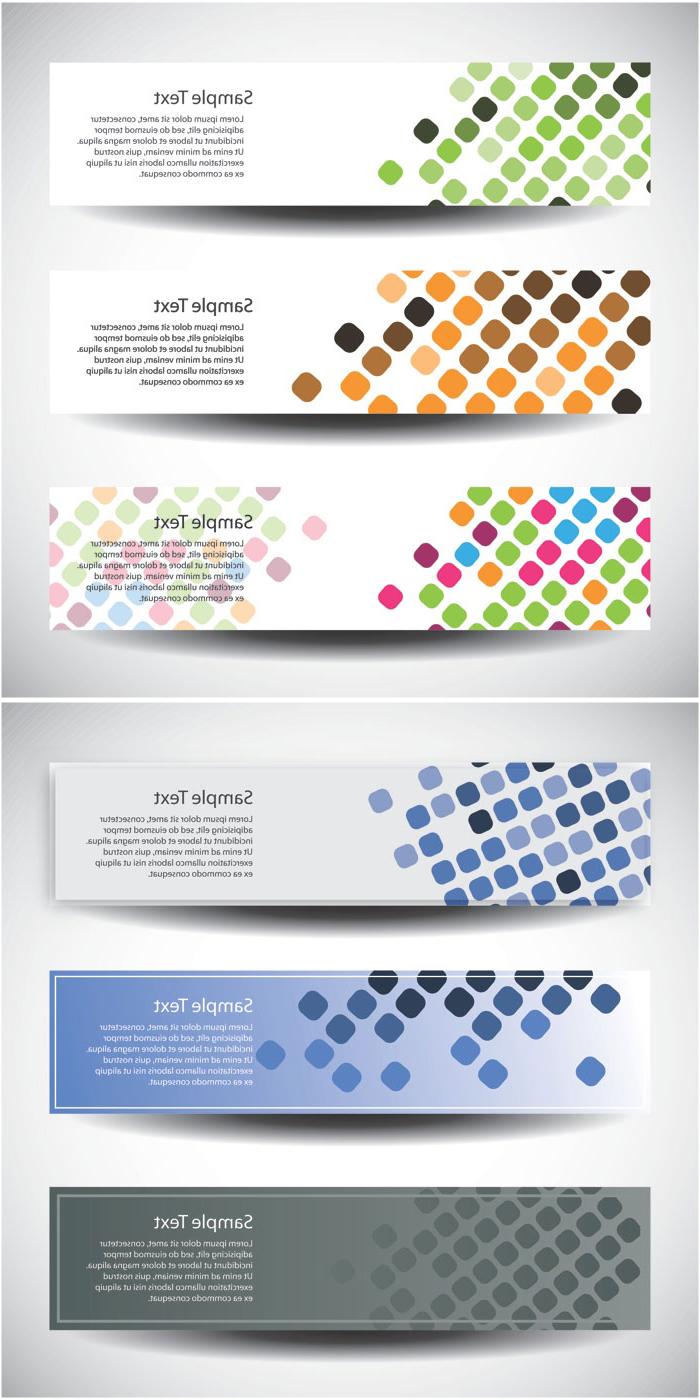 Vertical banner templates