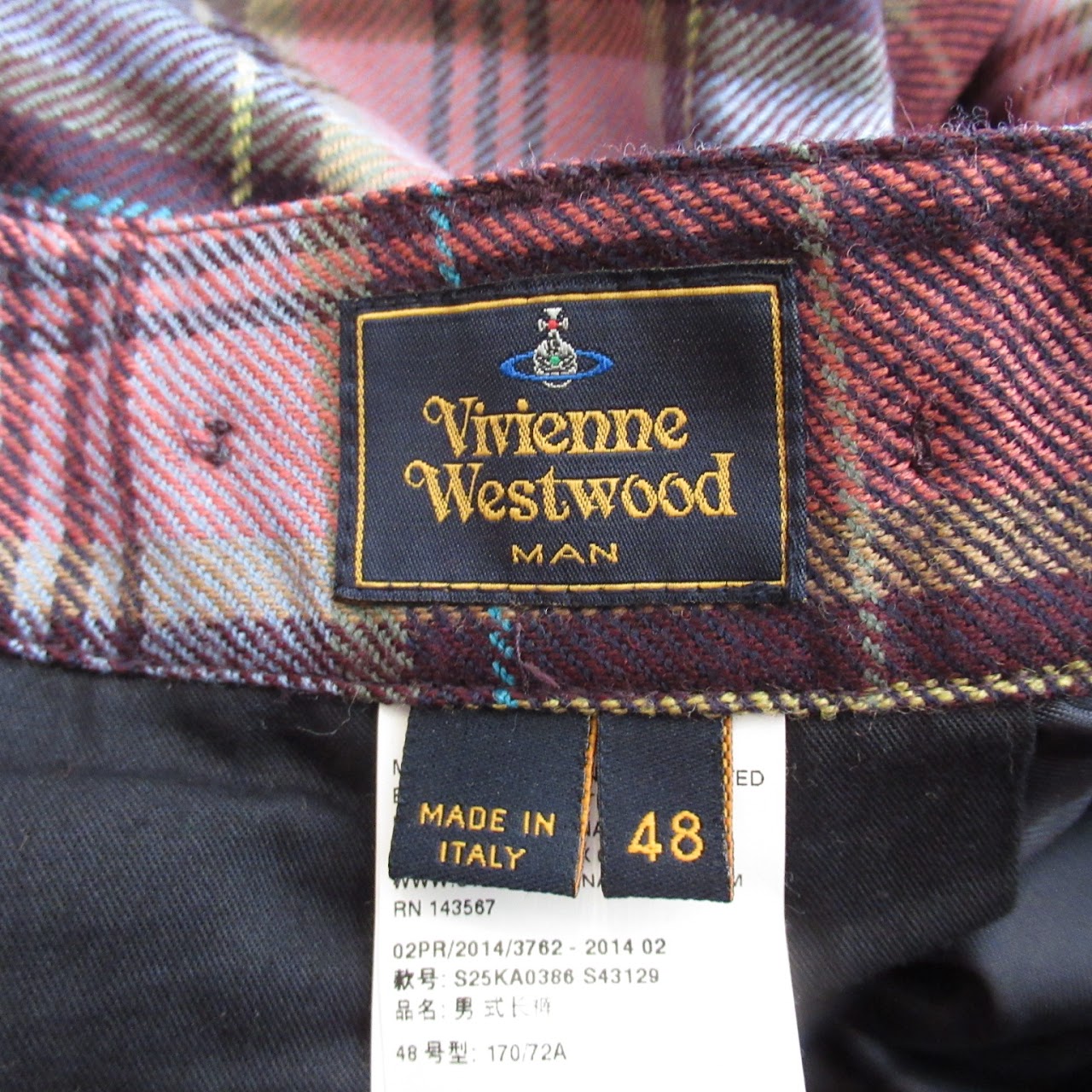 Vivienne Westwood Plaid Trousers