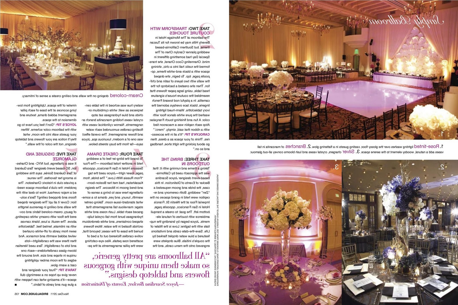 BRIDAL GUIDE MAGAZINE Feature: