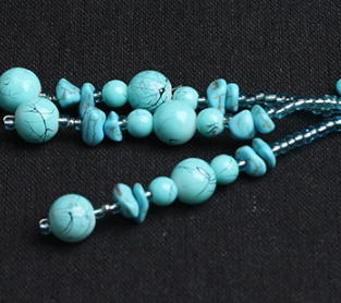 Title 6, Retro Turquoise Necklace Long Plate A Stylish N...
